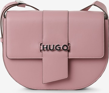 HUGO Red Crossbody Bag 'Mel Saddle L.' in Pink: front