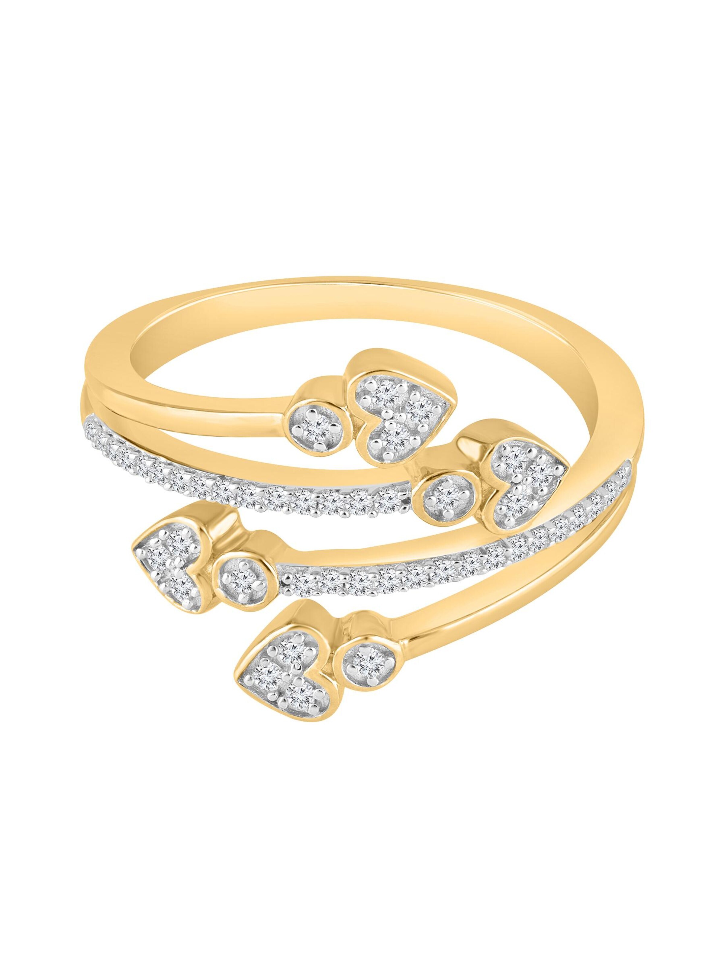 Diamant Exquis Ring‌‌‌‌‌ in Gold: Vorderseite