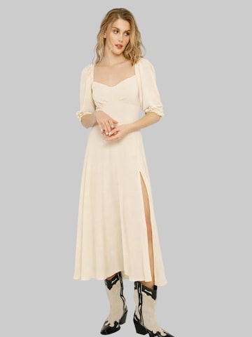 Madnezz House - Vestido en beige: frente