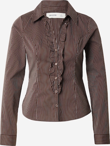 HOLLISTER Bluzka w kolorze brązowy: przód