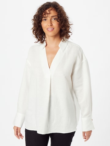 Camicia da donna di s.Oliver BLACK LABEL in bianco: frontale