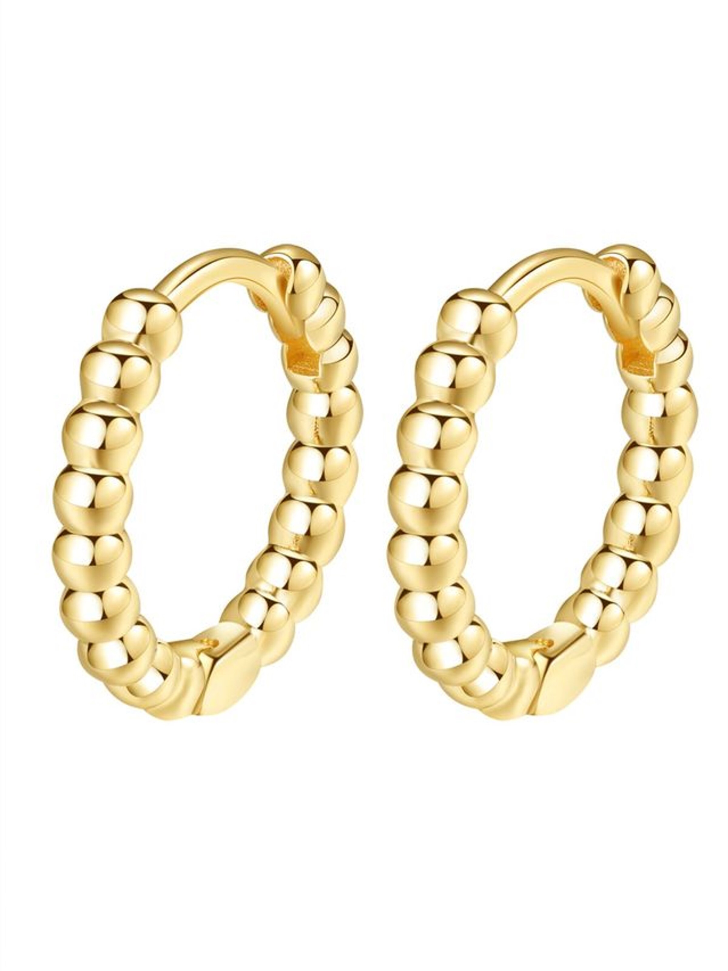 Dear Me Earring 'Glint Hoops' in Gold: front