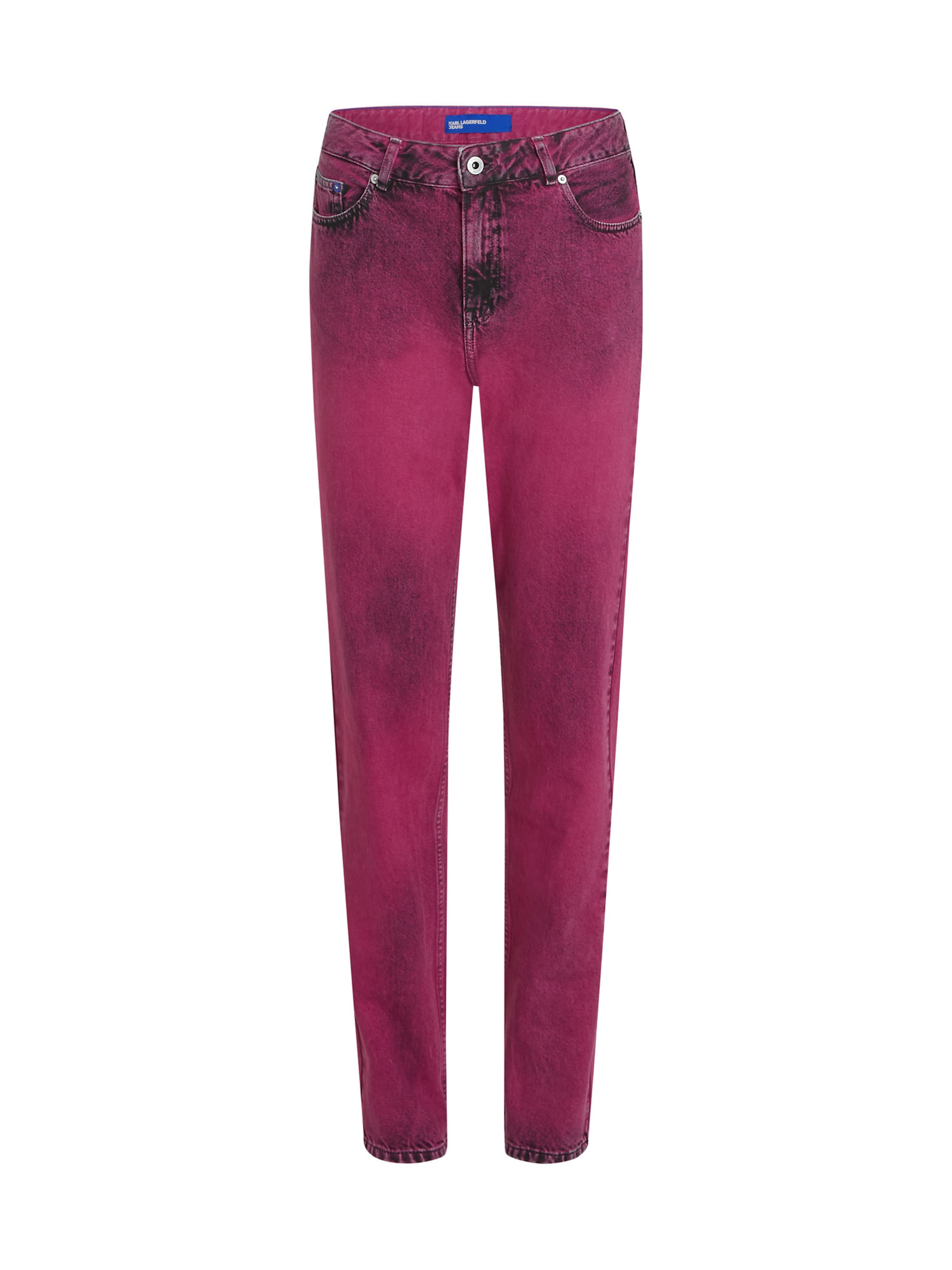 KARL LAGERFELD JEANS Tapered Jeans in Pink: front