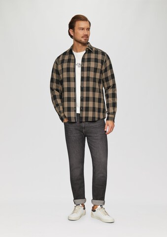 s.Oliver Regular Fit Hemd in Braun