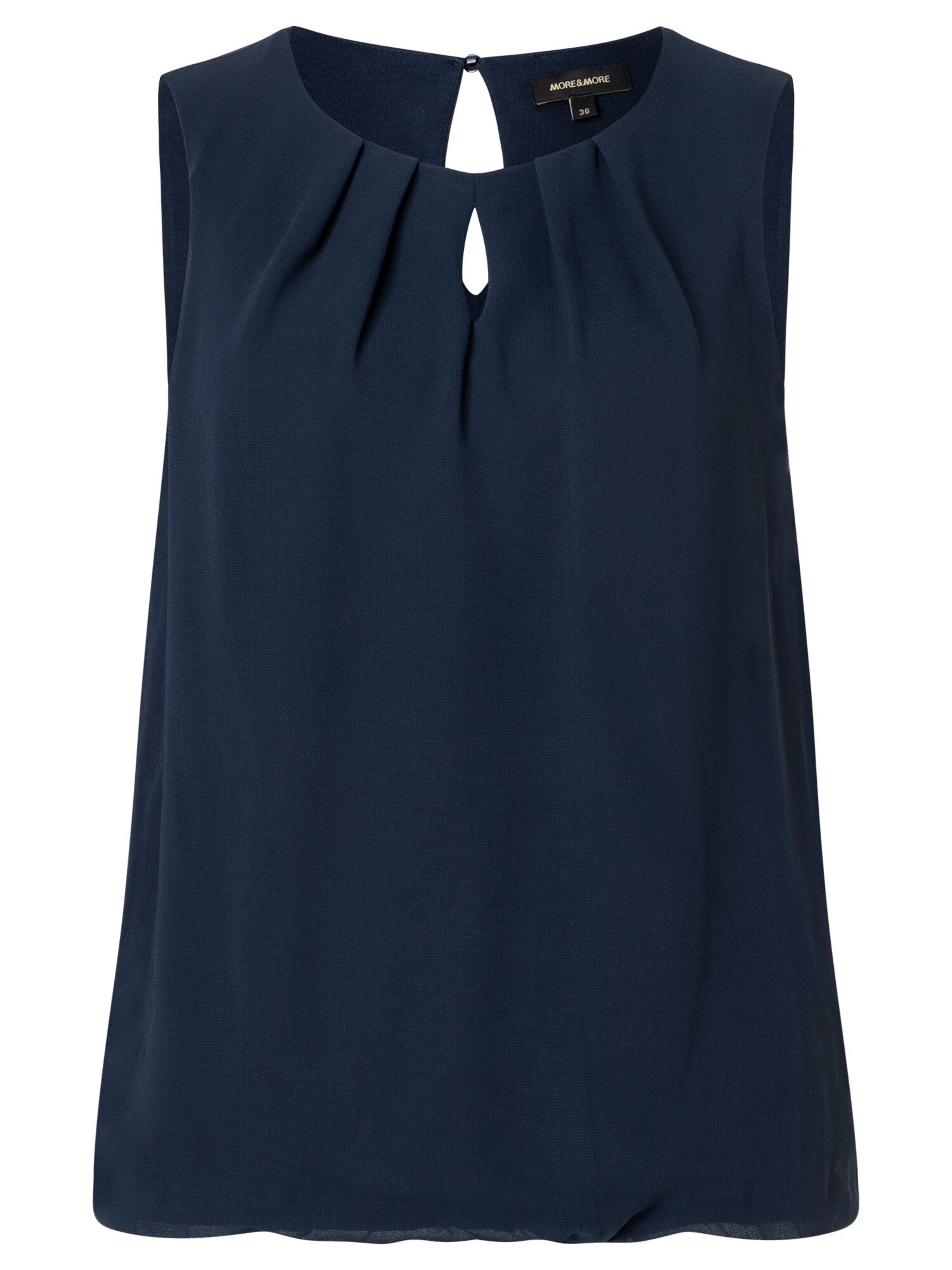 MORE & MORE Bluse in Blau: Vorderseite