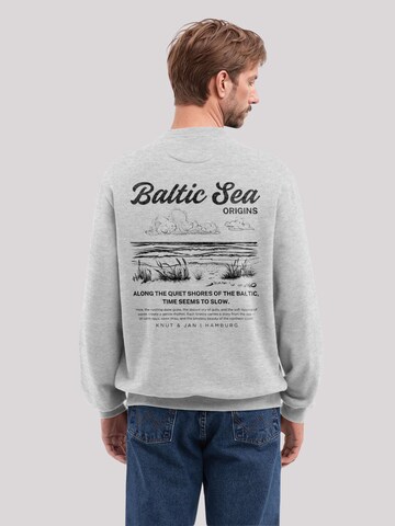 F4NT4STIC Sweatshirt 'Knut und Jan Hamburg' in Grey