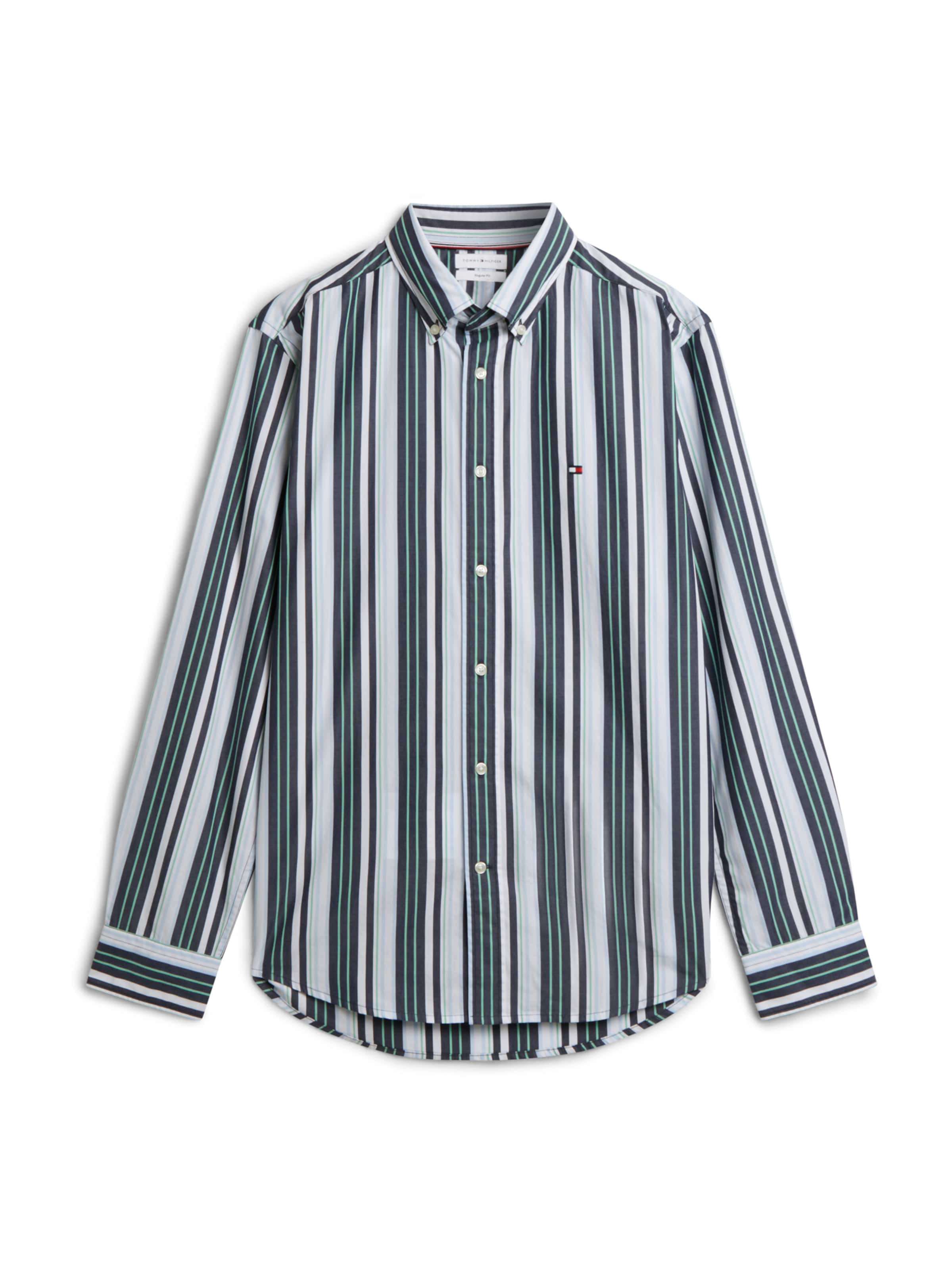 TOMMY HILFIGER Paita värissä smaragdi / minttu / valkoinen, Tuotenäkymä