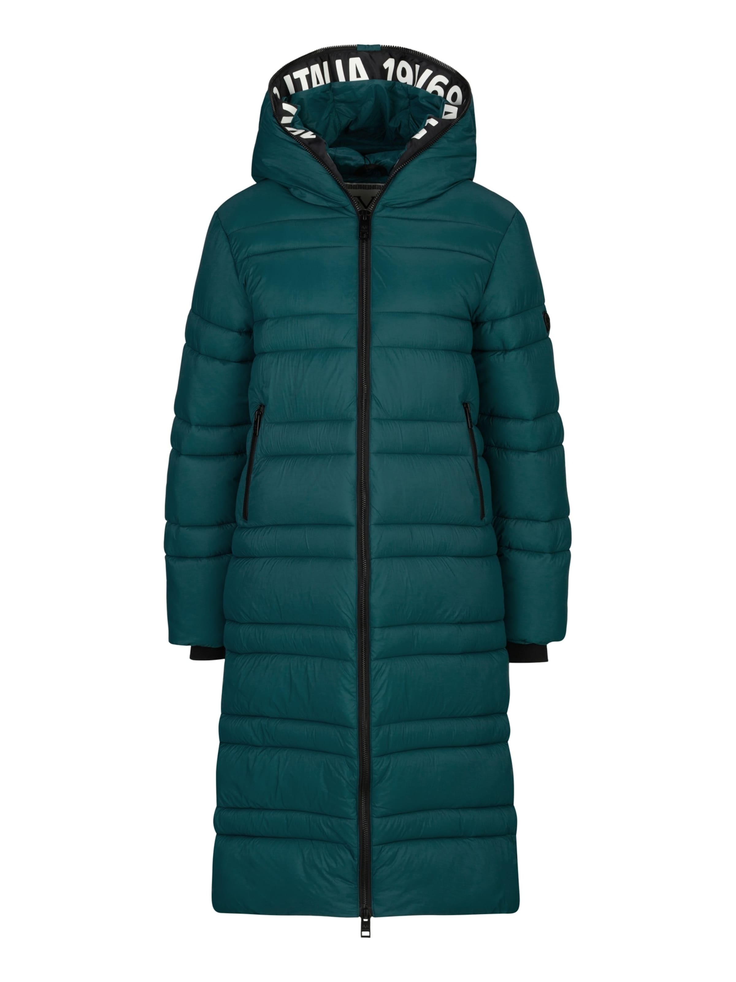 19V69 ITALIA Wintermantel 'Giuseppina' in Groen: voorkant