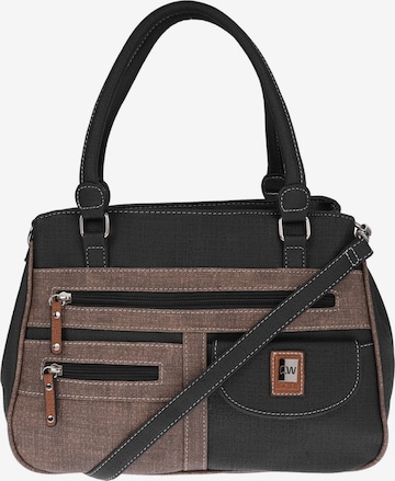 Christian Wippermann Handtasche 'Große Damen Tasche Umhängetasche Schultertasche' in Schwarz: Vorderseite