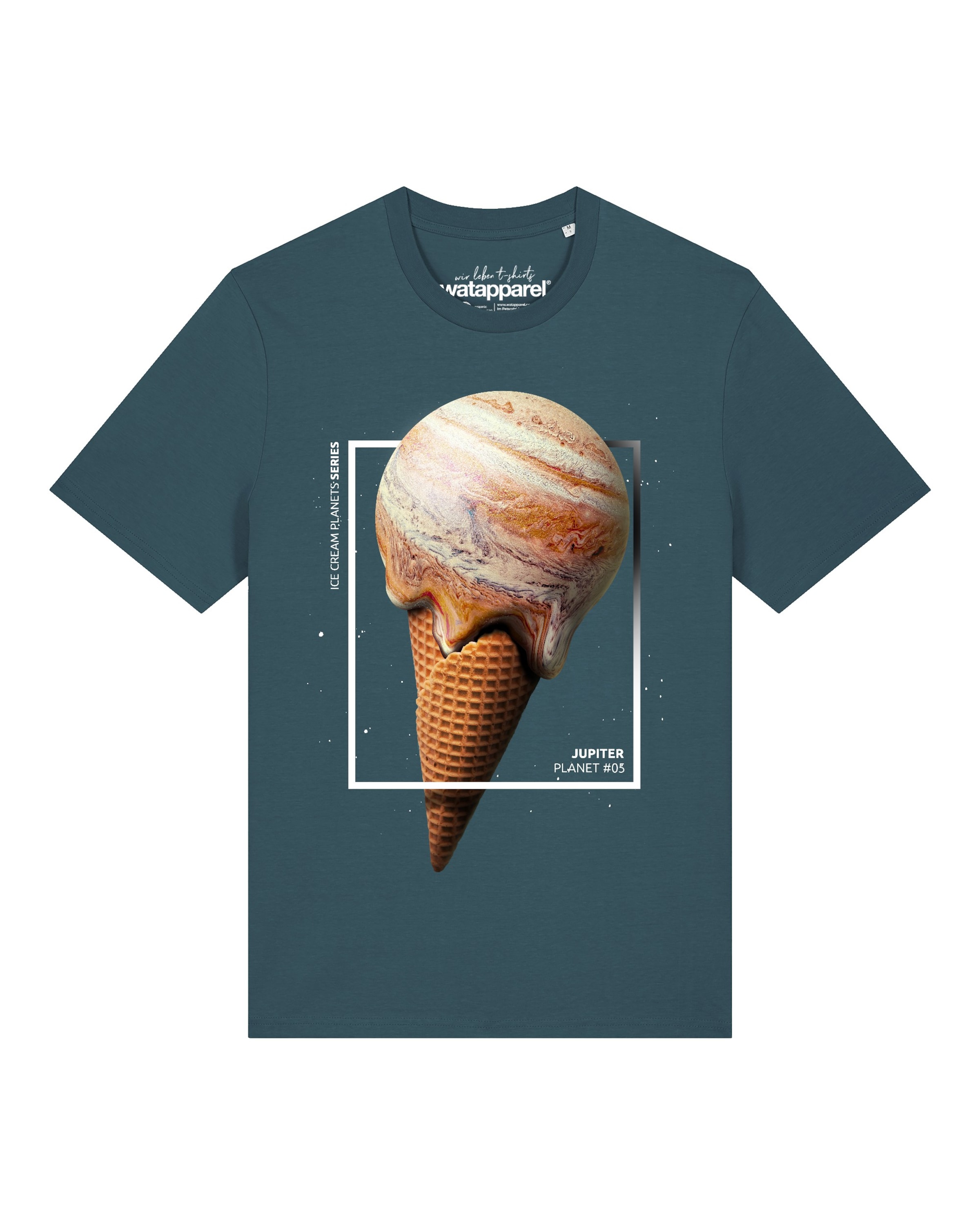 Watapparel Shirt 'Jupiter Planet' in Blauw: voorkant