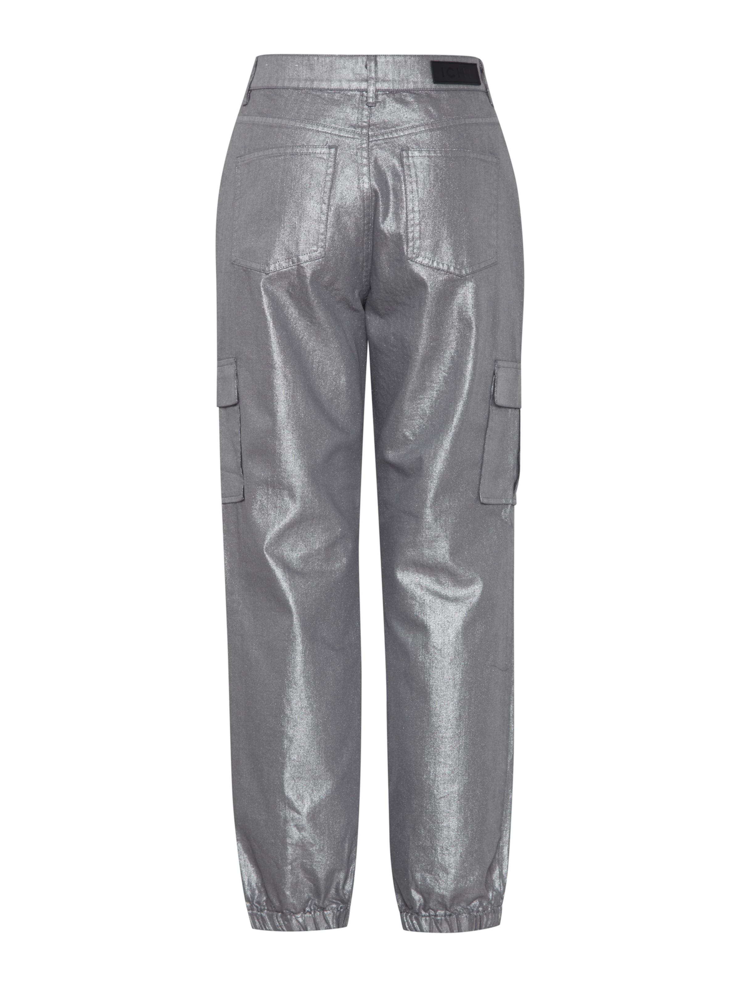 ICHI Voľný strih Rifľové kapsáče 'JOVIE' - Sivá