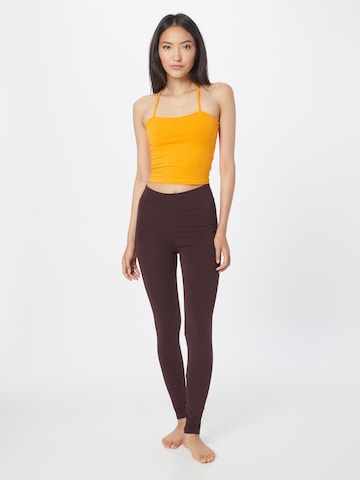 ARMEDANGELS - Skinny Leggings 'Fariba' em castanho