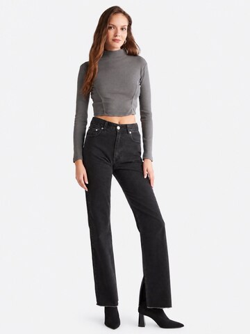 Ethiquet - Top 'Crop Top' em cinzento