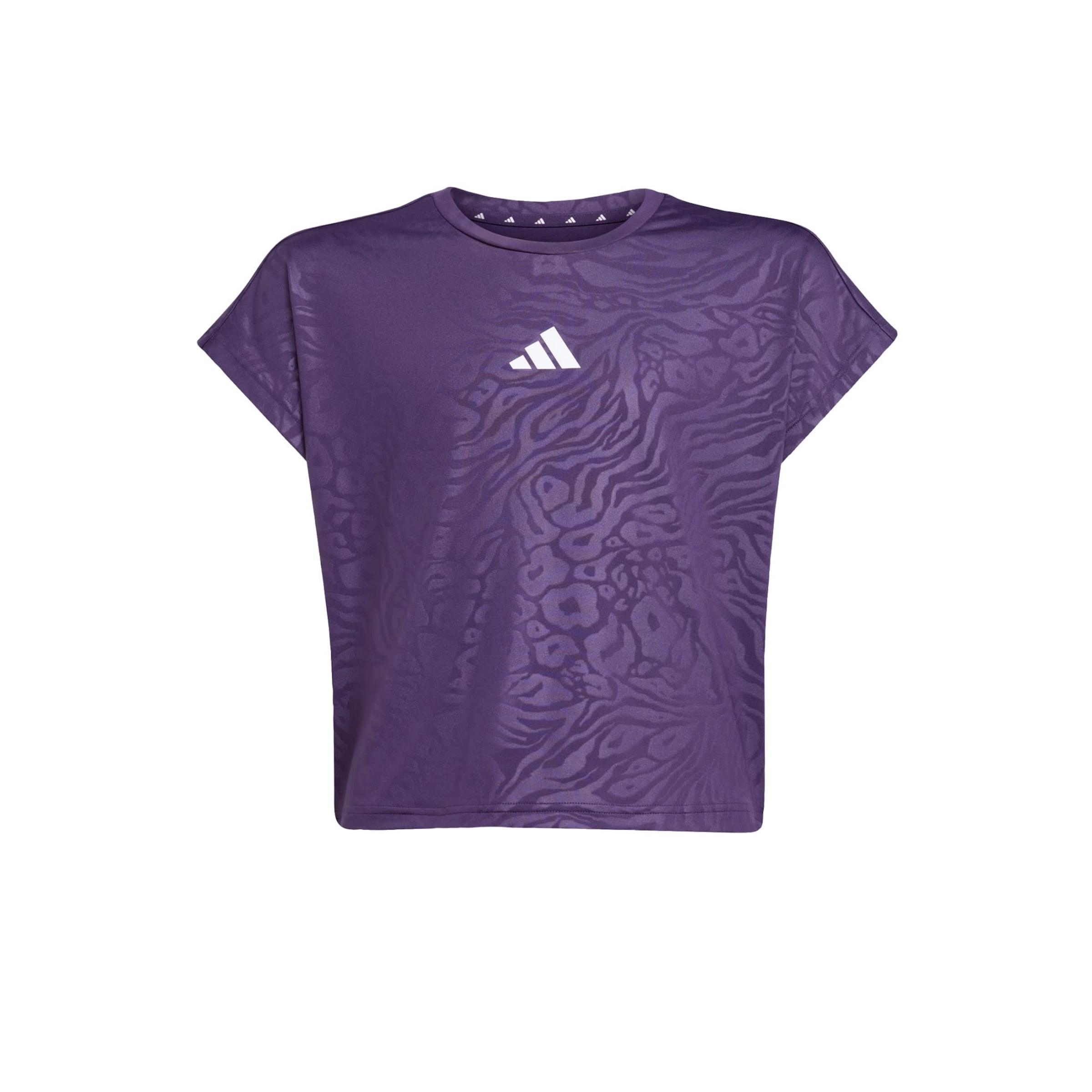 ADIDAS SPORTSWEAR - Camiseta funcional 'All Sports Animal Print Crop' en lila: frente