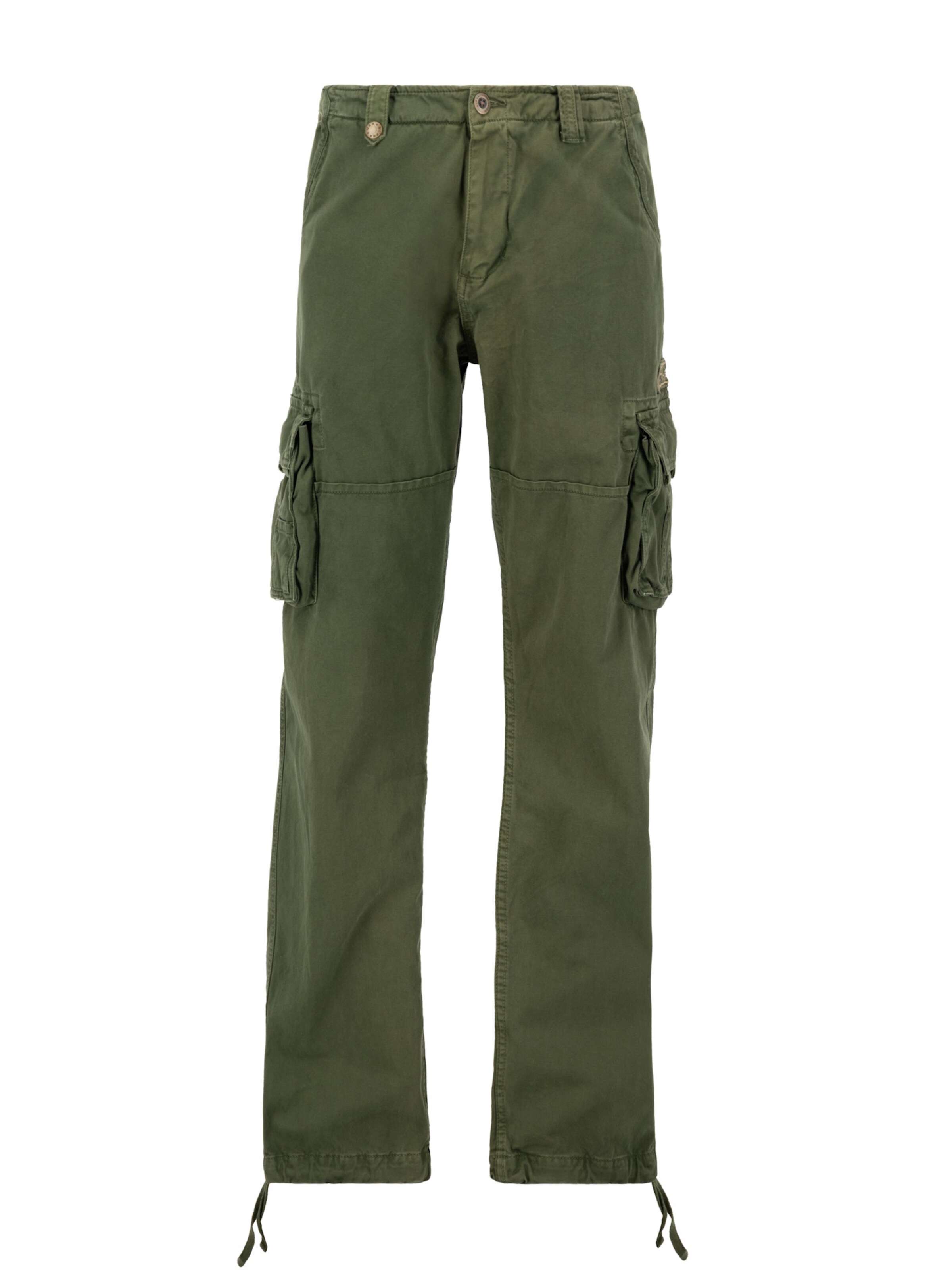 ALPHA INDUSTRIES Cargo trousers 'Jet' in Green: front