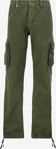 regular Pantaloni cargo 'Jet' di ALPHA INDUSTRIES in verde: frontale