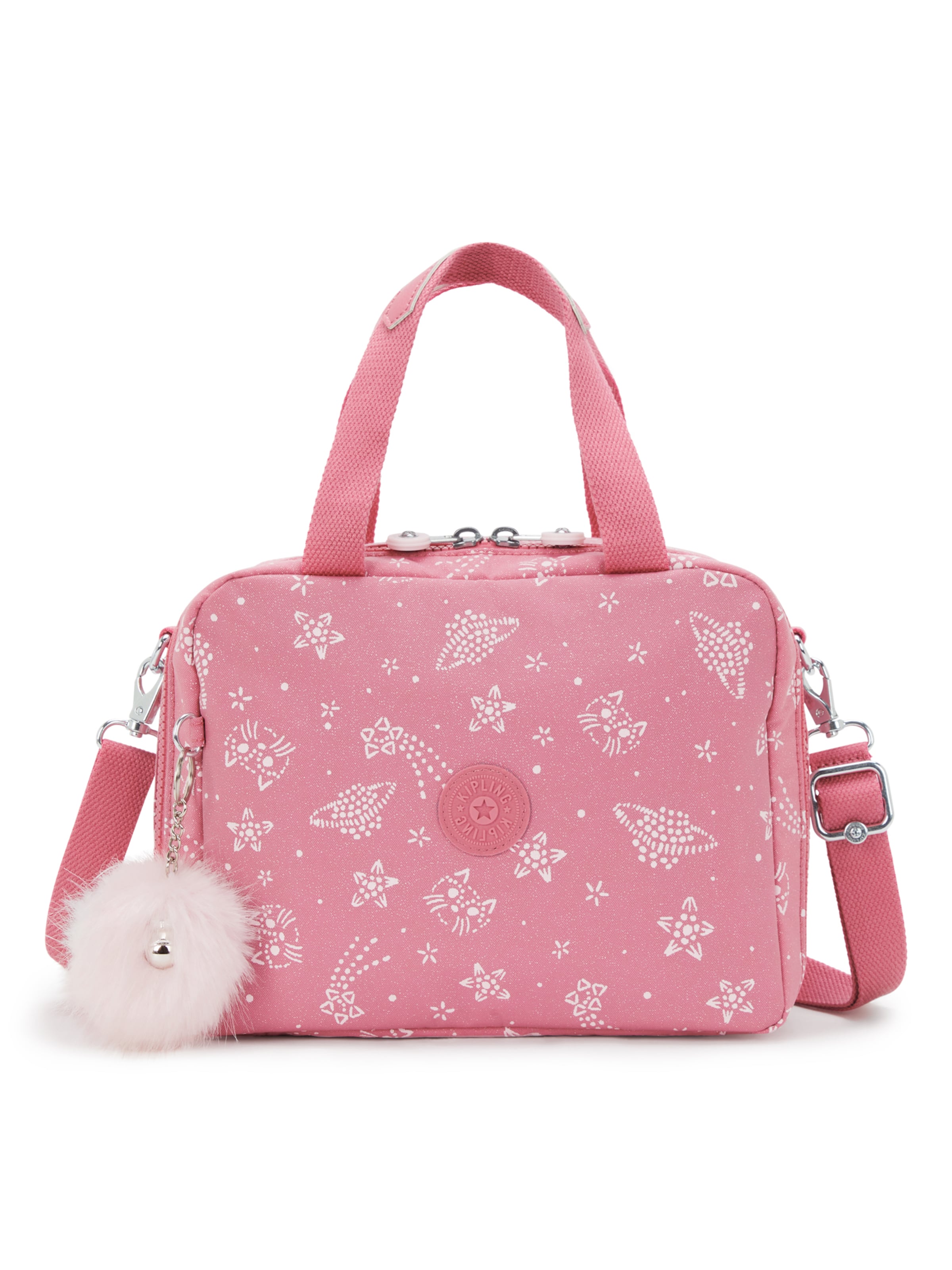 KIPLING Дамска чанта 'Miyo' в розово: отпред