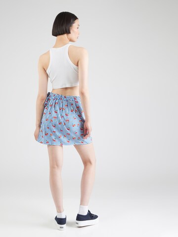 PIECES Rok 'BLOOM' in Blauw