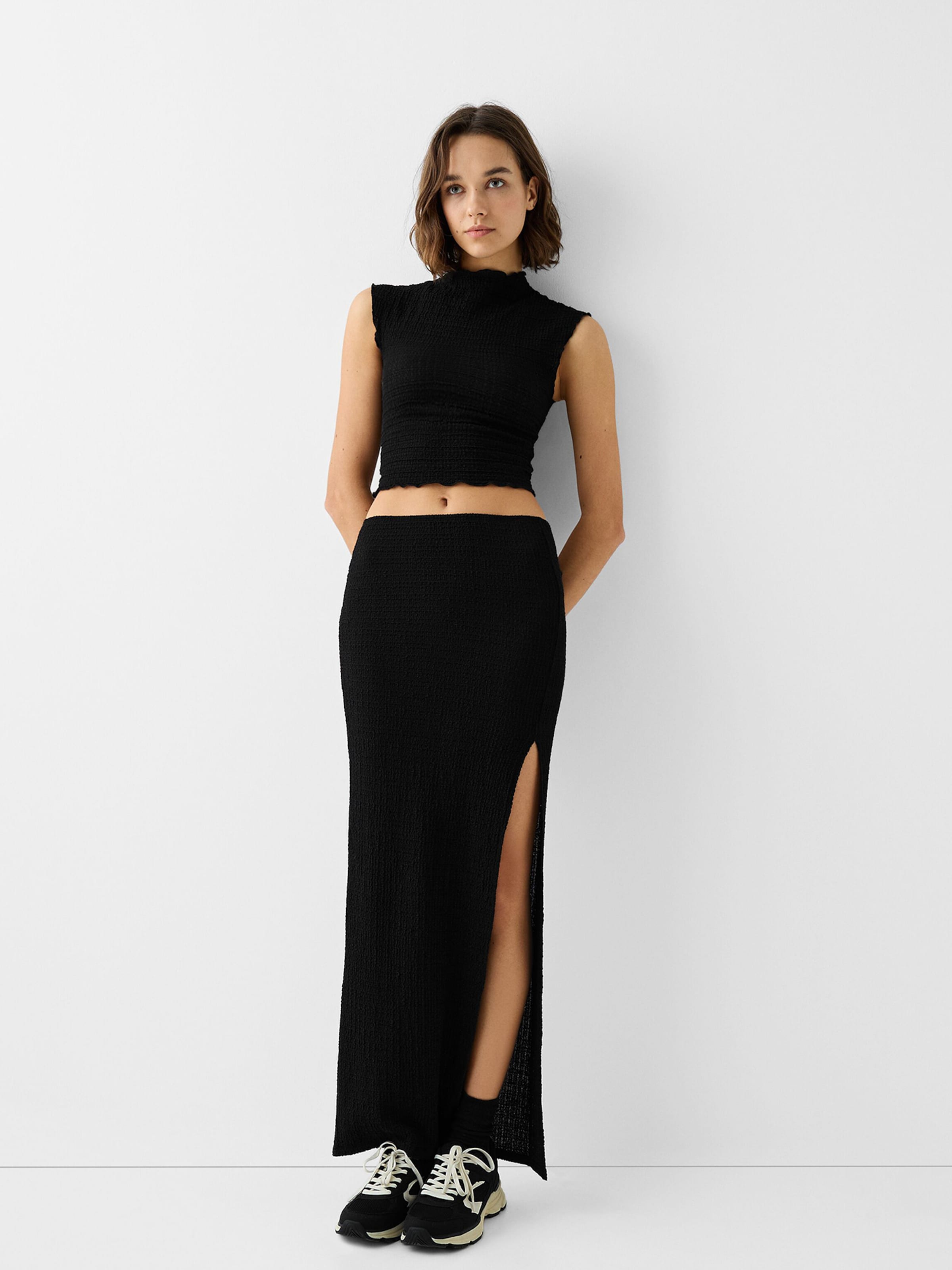 Bershka Skirt in Black ABOUT YOU