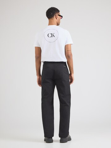 Calvin Klein Jeans Regular Chinobyxa i svart