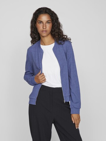 VILA Gebreid vest in Blauw: voorkant