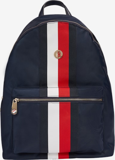 TOMMY HILFIGER Rucksack in dunkelblau / rot / weiß, Produktansicht