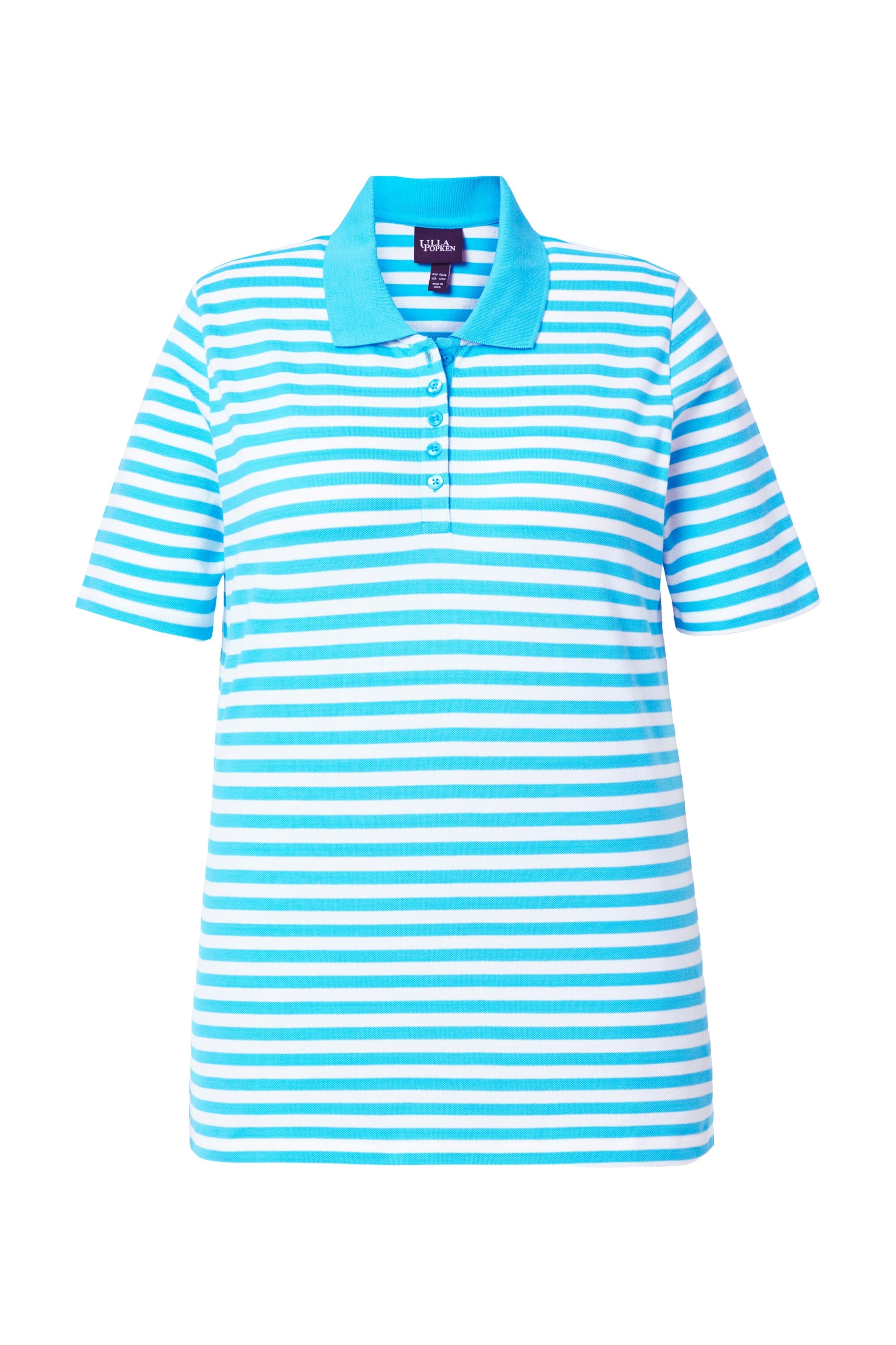 Ulla Popken Poloshirt in Blau: Vorderseite