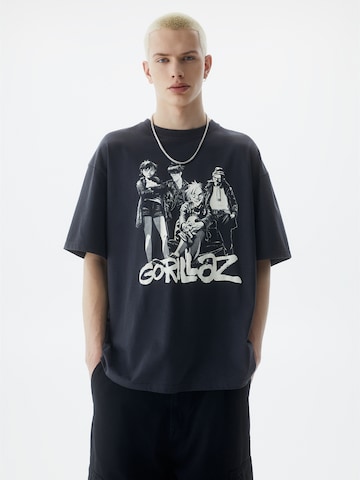 Pull&Bear T-Shirt in Schwarz: predná strana