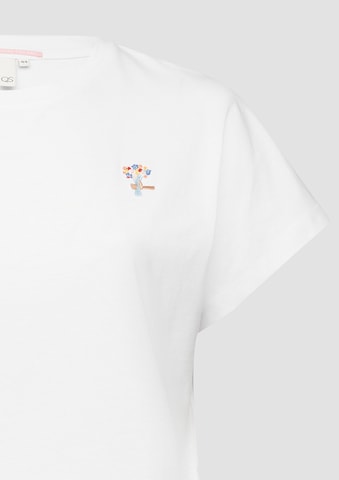 T-shirt QS en blanc
