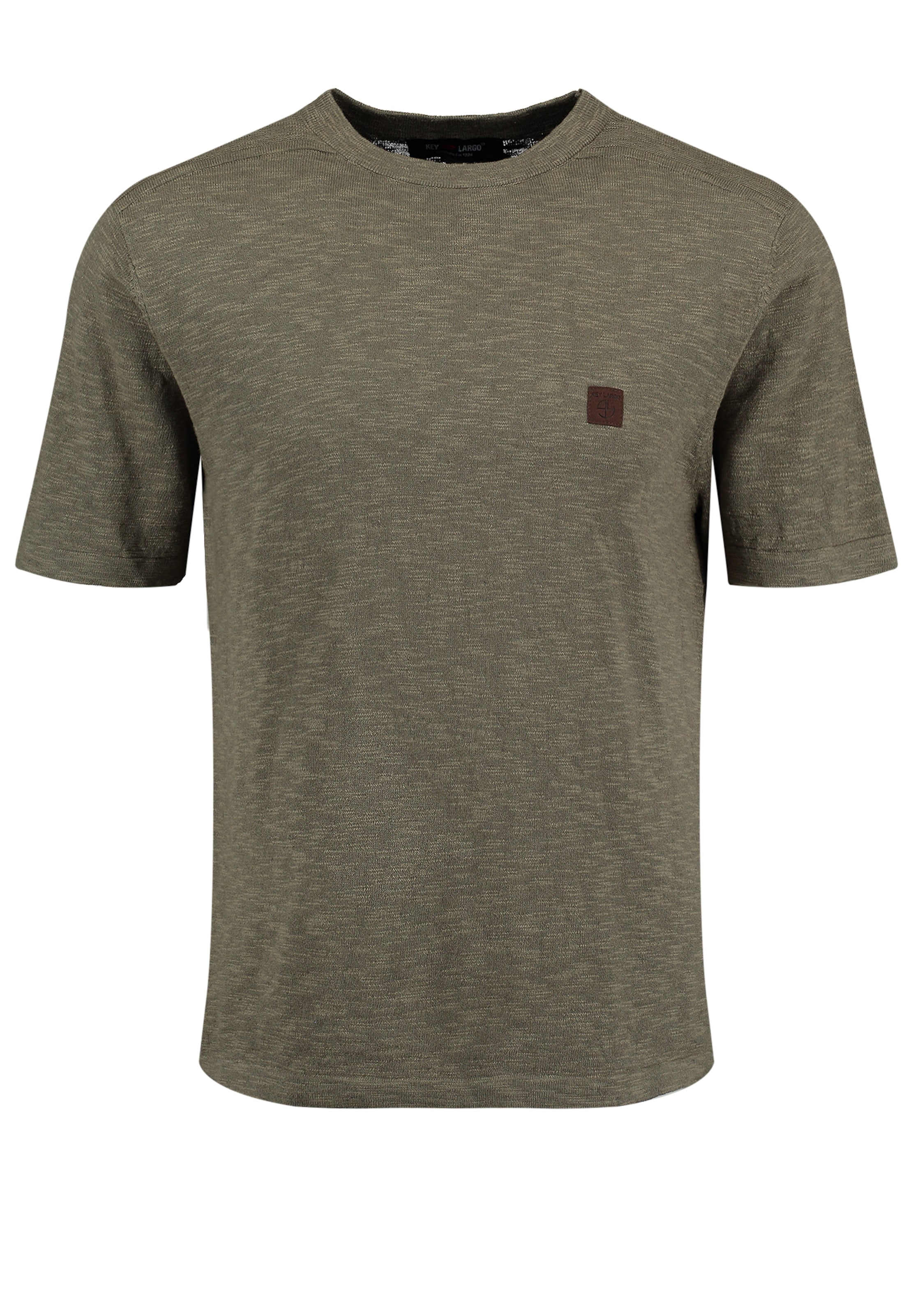 Key Largo Μπλουζάκι 'Board' σε πράσινο: μπροστά