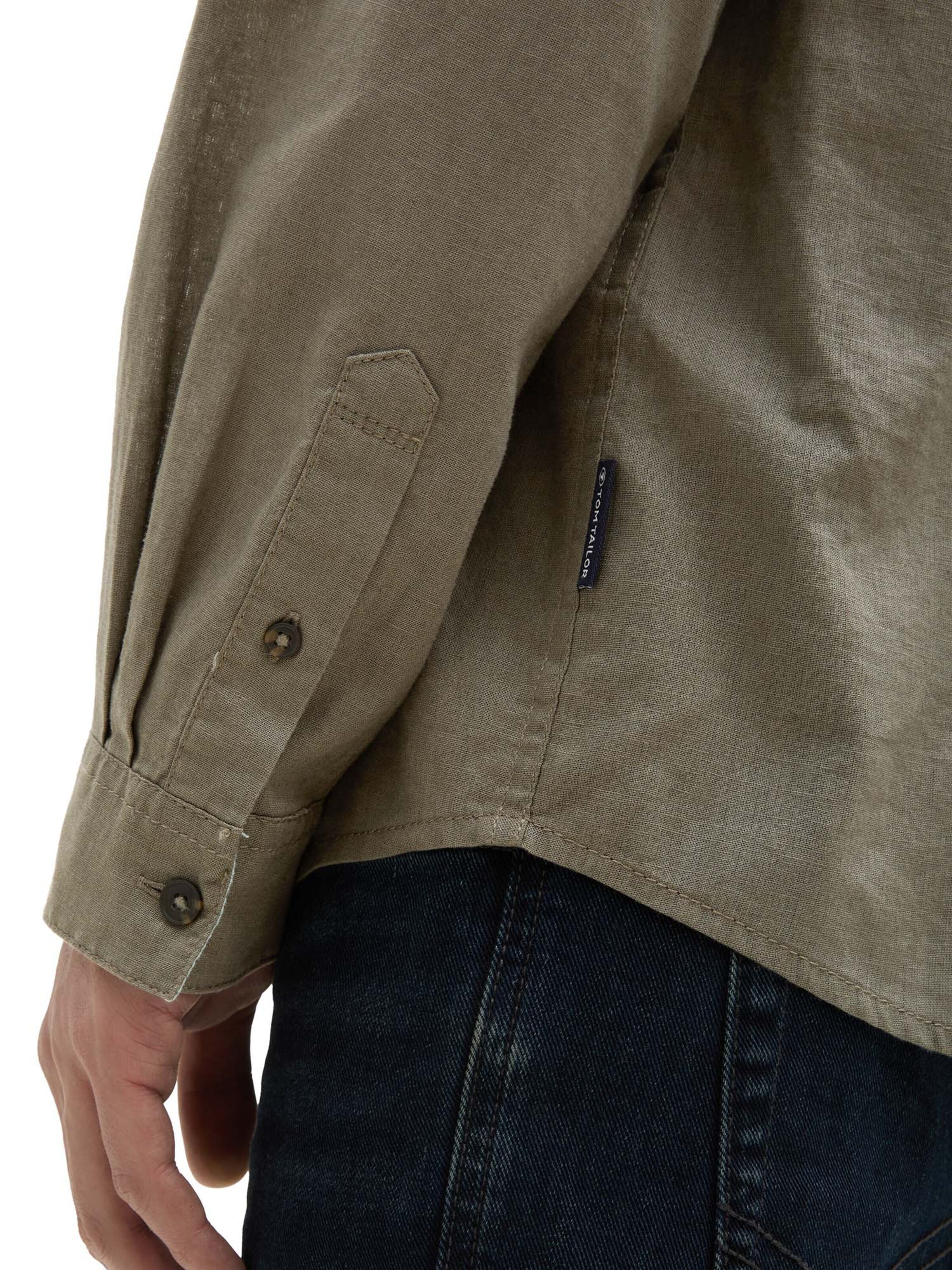 TOM TAILOR Regular fit Риза в зелено