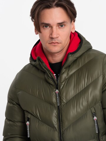 Veste d’hiver 'OM-JAHP-0145' Ombre en vert