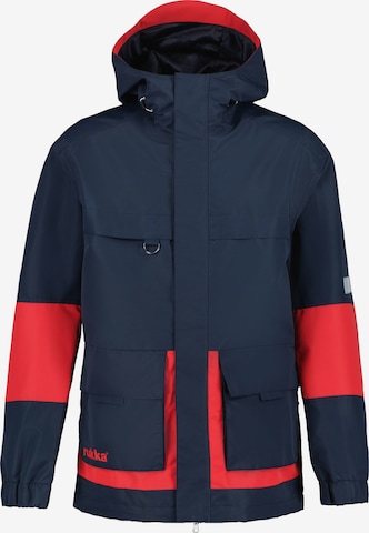 Veste outdoor 'Pokkola' Rukka en bleu : devant