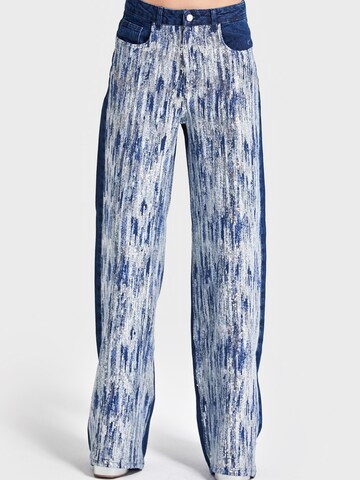 IT'S BASIC Wide leg Jeans in Blue