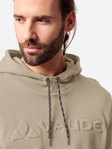 VAUDE Athletic Sweatshirt in Beige