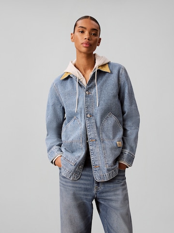 Calvin Klein Jeans Tussenjas in Blauw: voorkant