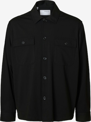 SELECTEDRegular Fit Košulja 'SLHLorent' - crna boja: prednji dio