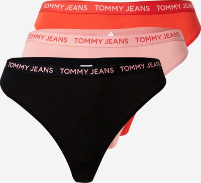 Tommy Jeans Стринг в бледорозово / червено / черно, Преглед на продукта