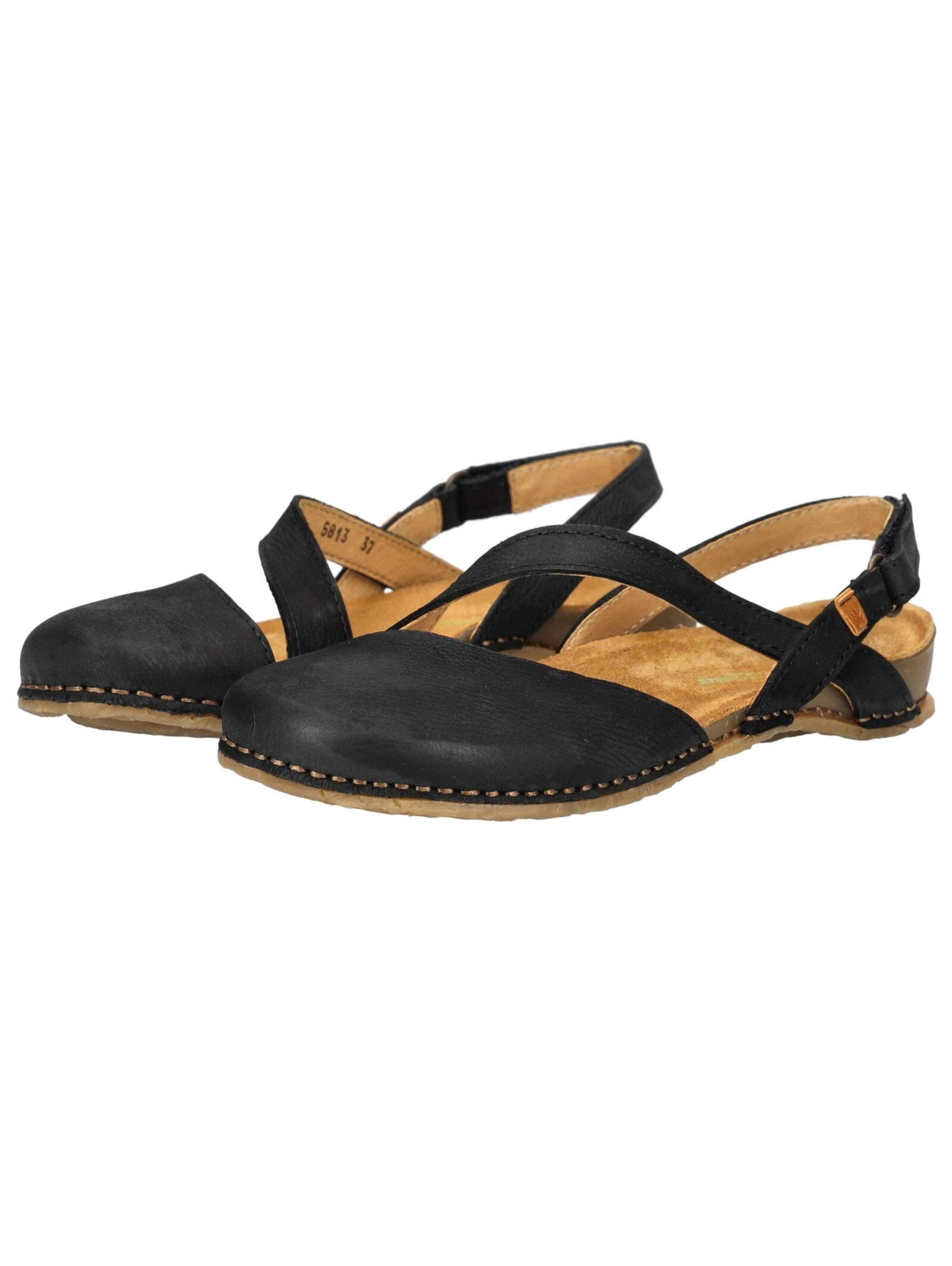 Ballerines à lanières 'Panglao' EL NATURALISTA en noir