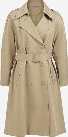 TorWeit Between-Seasons Coat 'Long Trench Coat' in Green: front