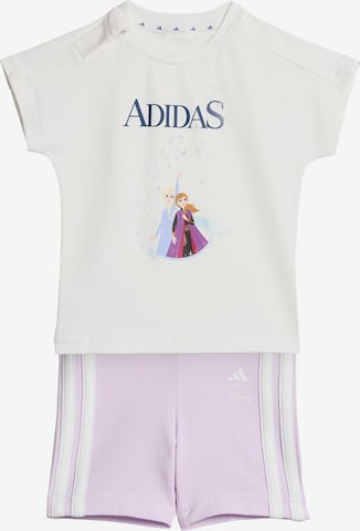 ADIDAS SPORTSWEAR Trainingspak 'Disney Die Eiskönigin' in Wit: voorkant