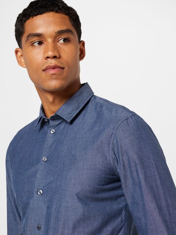 Casual Friday Regular fit Overhemd 'Arthur' in Blauw