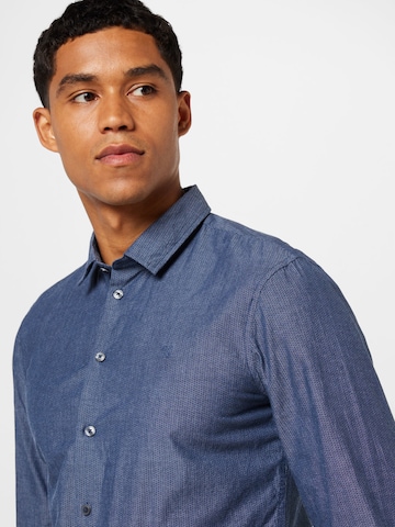 Casual Friday - Ajuste regular Camisa 'Arthur' en azul