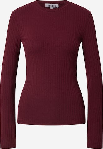 EDITED Langarmshirt 'Ginger' in Rot: predná strana