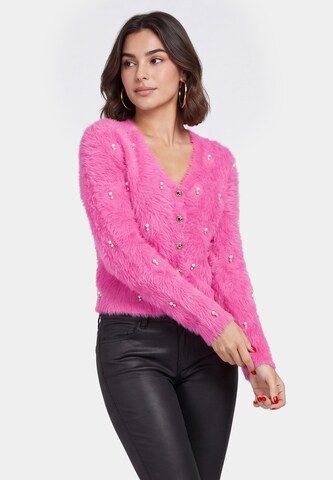 faina - Cárdigan en rosa: frente