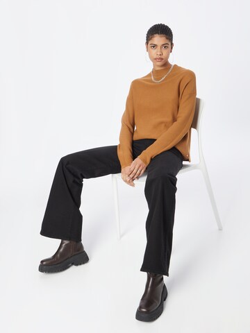 TOM TAILOR DENIM Sweater in Brown