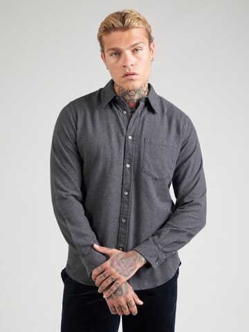 NORSE PROJECTS Regular Fit Hemd 'Osvald' in Grau: Vorderseite