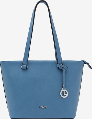 L.CREDI Shopper in Blue: front