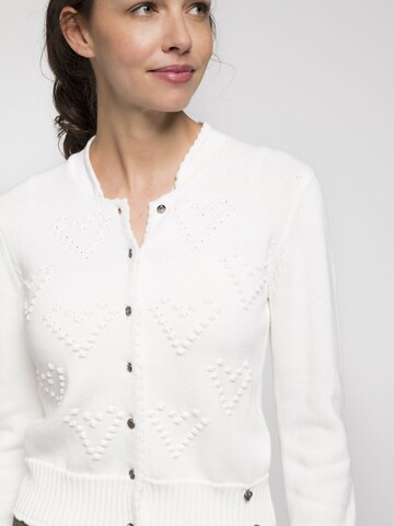 SPIETH & WENSKY Knitted costume cardigan 'Brescia' in White