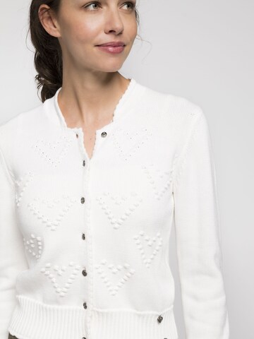 SPIETH & WENSKY Knitted Janker 'Brescia' in White